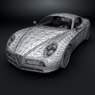 Wireframe Created for 3D Product Rendering Tulfa